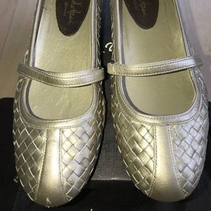 Cole Haan Air Bria Woven Mary Jane Gold 6.5